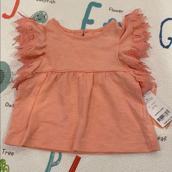Carters baby pink shirt - size 9 months NWT - Picture 1 of 1
